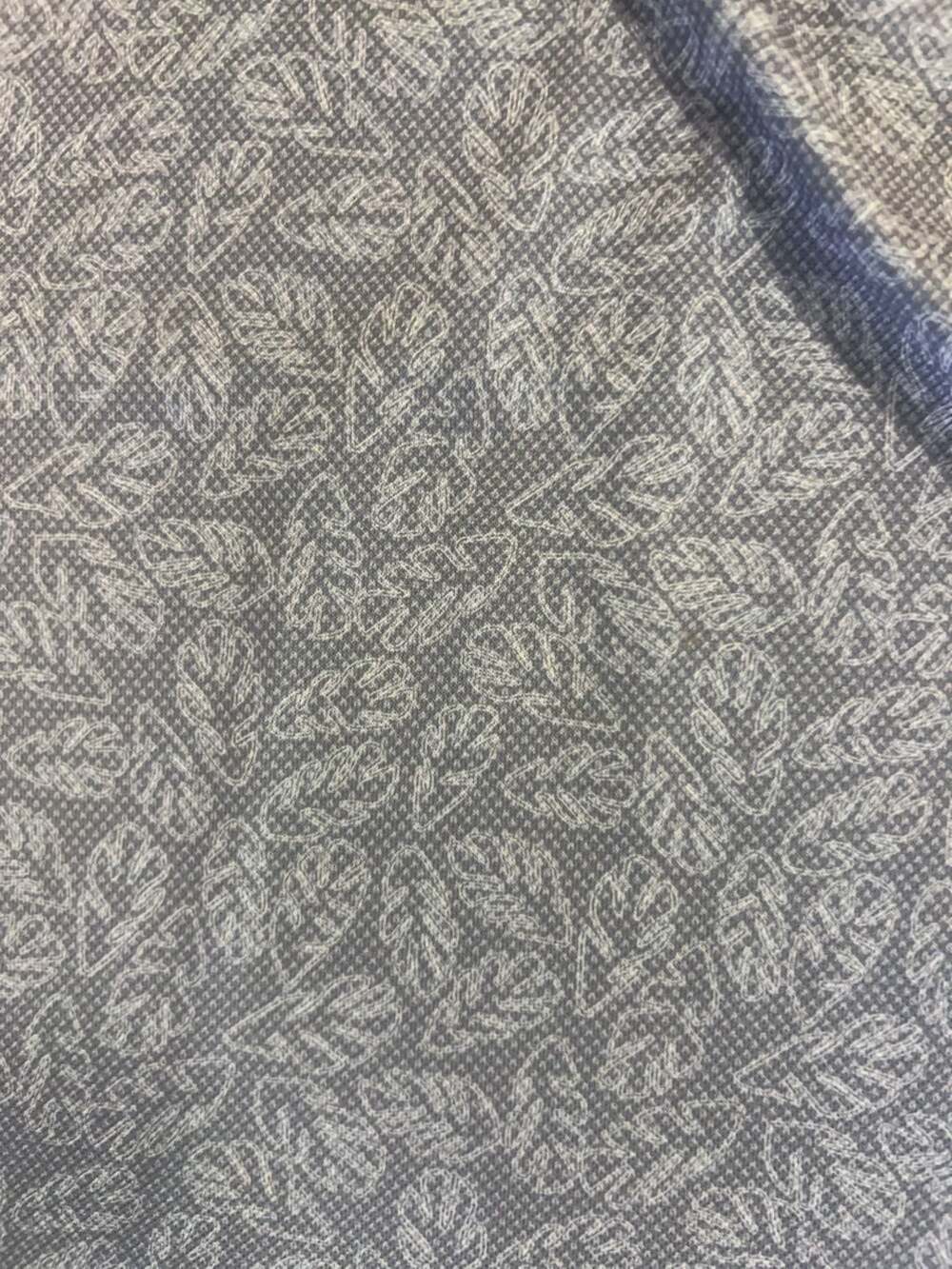 Stitch Golf Surfsong Polo Shirt Moonlight Blue Leaf Print Men's XL - Picture 5 of 7